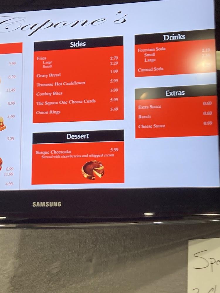 Capones Chicago Eatery Menu image 4